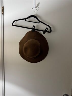 Talula Chocolate Brown Felt Floppy Hat